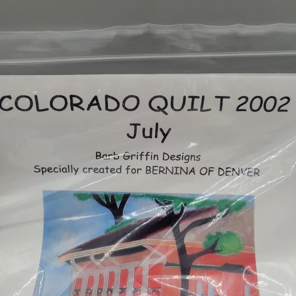 Colorado Quilt Block Pattern 2002 Washington Park Boat House Bernina Of Denver